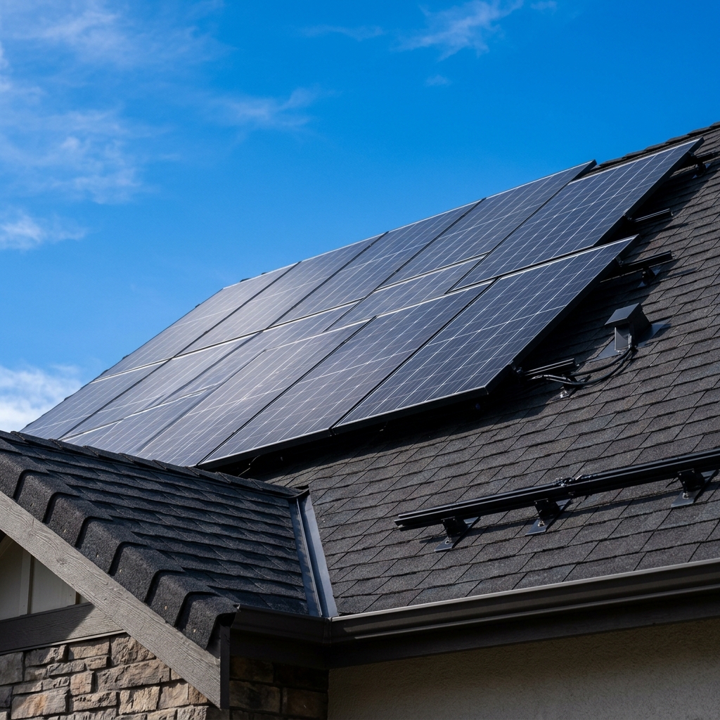 Premium solar panel installation on a luxury Southern California home